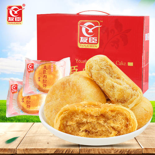 肉松饼哪个牌子好吃 友臣肉松饼酥香咸甜、皮薄馅多